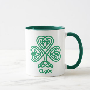 Irisch-keltisches Erbe stolz - das Kleeblatt Tasse