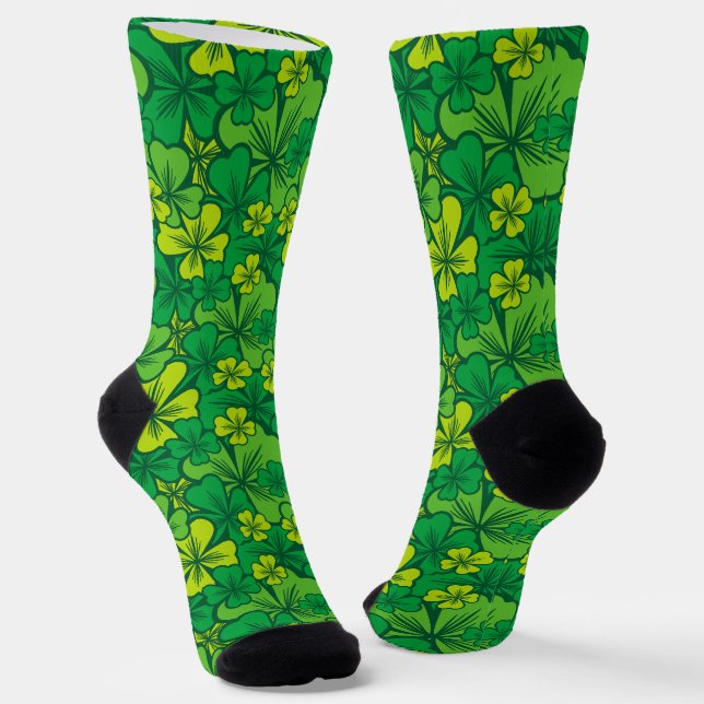Irisch - Kleeblatt Socken (Gewinkelt)