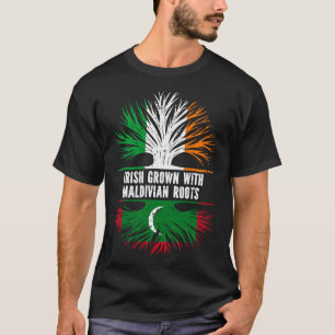 Irisch mit maledivischen Wurzeln Irland-Flagge T-Shirt