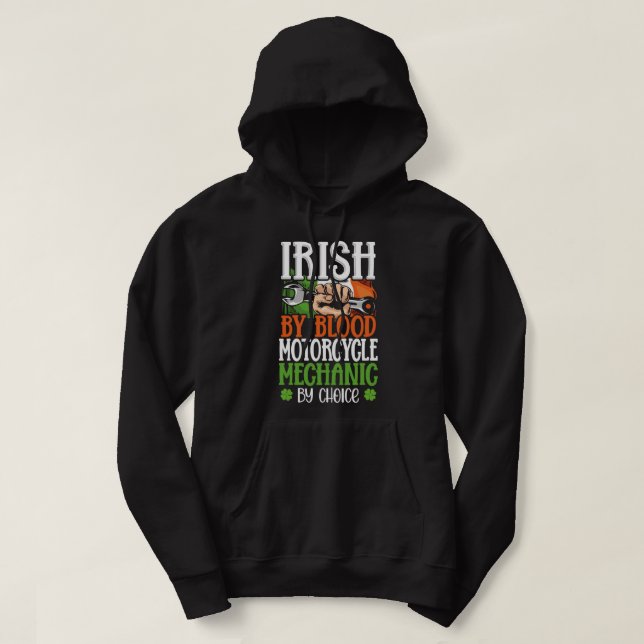 Irisch nach Blutmotorrad-Verfahren nach Wahl Irlan Hoodie (Design vorne)