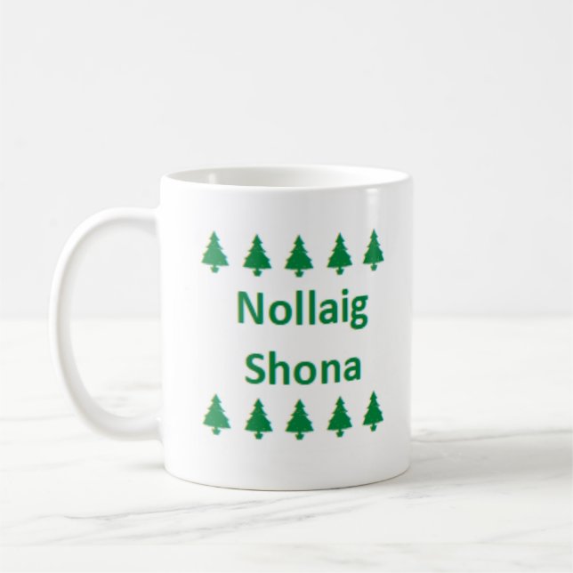 irisch nollaig shona kaffeetasse (Links)