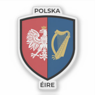Irisch-Polnisches Erbe Aufkleber