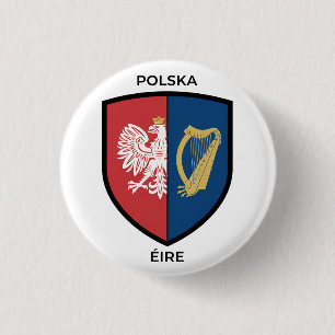 Irisch-Polnisches Erbe Button