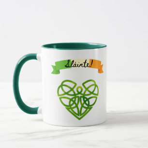Irisch "Sláinte!" Keltische Tasse - Gesundheitsfra