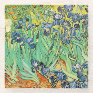 Irisch - Van Gogh - c1889 Glasuntersetzer