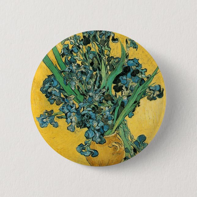 Irisch - Van Gogh - c1890 Button (Vorderseite)