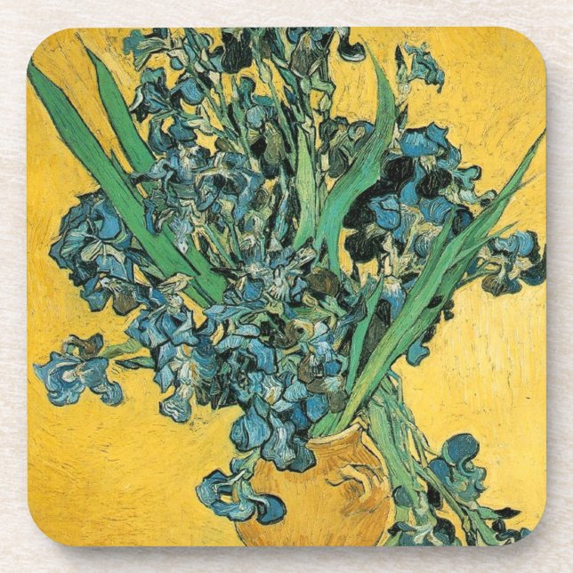 Irisch - Van Gogh - c1890 Getränkeuntersetzer (Vorderseite)