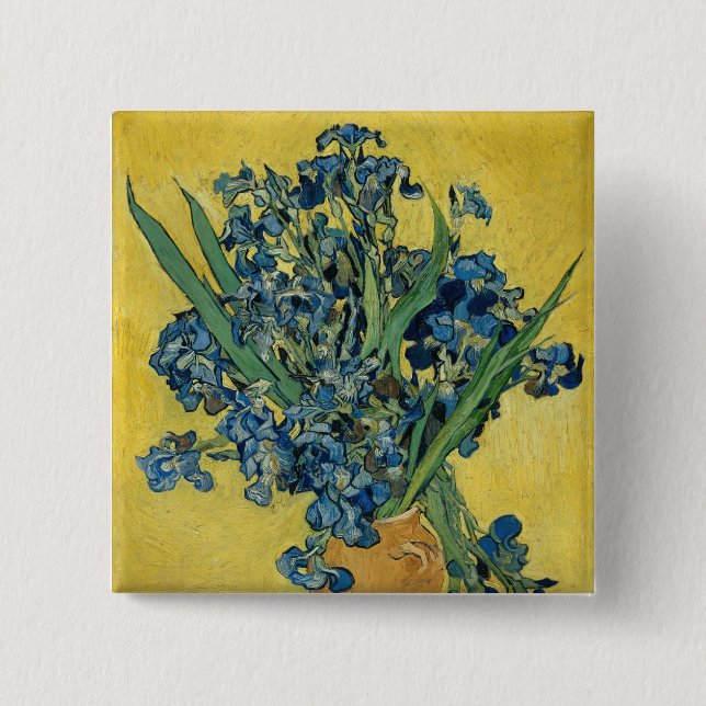 Irisch - Vincent van Gogh Fine Art Button (Vorderseite)