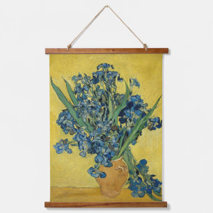 Irisch - Vincent van Gogh Fine Art Wandteppich Mit Holzrahmen