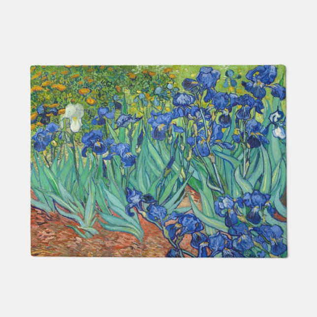 Irisch von Van Gogh. Fußmatte (Vorderseite)
