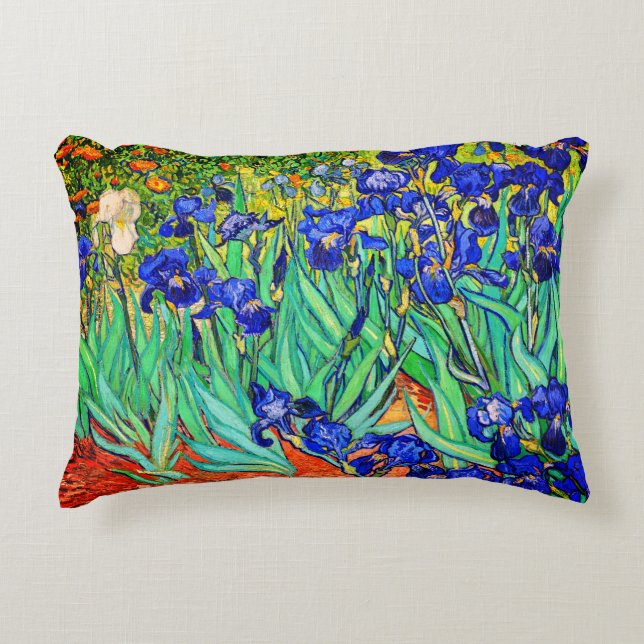 Irisch von Vincent Van Gogh Dekokissen (Vorderseite)