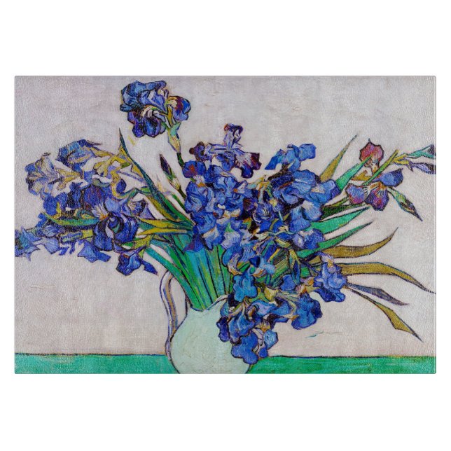 Irisch von Vincent Van Gogh Tischset Blume art Schneidebrett (Vorderseite)