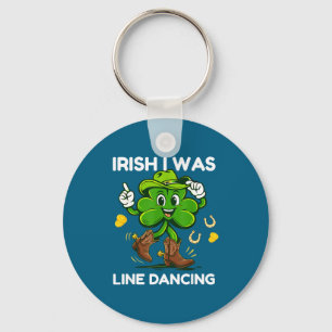 Irisch war ich Line Dance lustig am St. Patrick's  Schlüsselanhänger