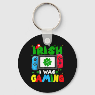Irisch war ich lustig beim Gamen am St. Patrick's Schlüsselanhänger