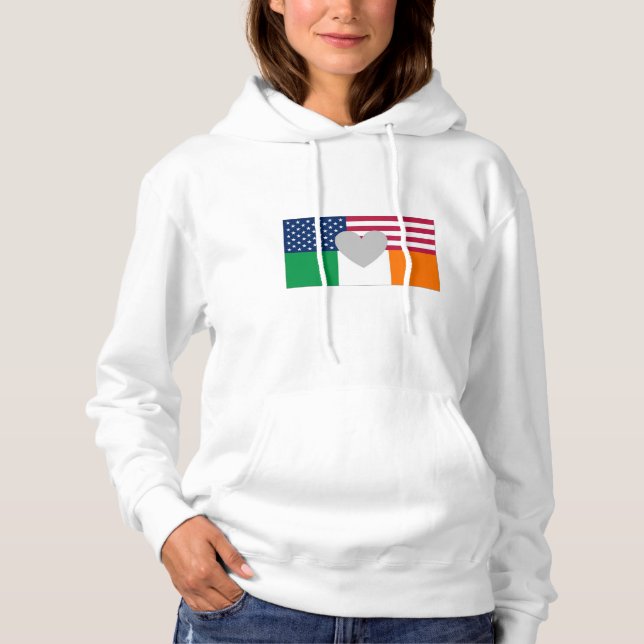 Irische Amerikanerin Hoodie (Vorderseite)