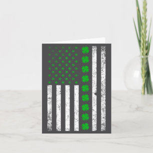 Irische amerikanische Flagge St. Patrick's Day Sha Karte