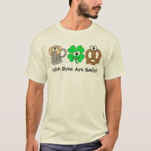 Irische Augen sind Smilin lustiger T - Shirt