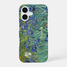 Irische Blume Van Gogh Floral Art Mit Monogramm iPhone 16 Hülle