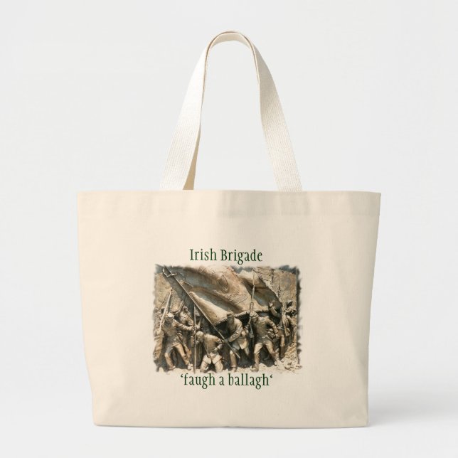 Irische Brigaden-Taschen-Tasche Jumbo Stoffbeutel (Vorne)