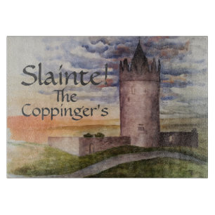 Irische Burg  Slainte Schneidbrett Schneidebrett