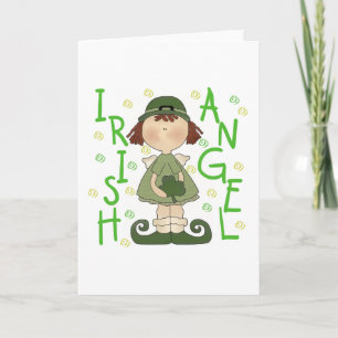 Irische Engels-T - Shirts und Geschenke Feiertagskarte
