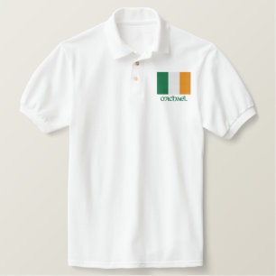 Irische Fahne Anpassbares besticktes Shirt-Design