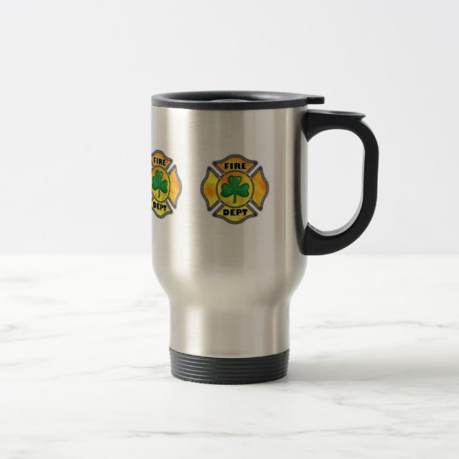 Irische Feuerwehrmann-Reise-Tasse Reisebecher (Rechts)
