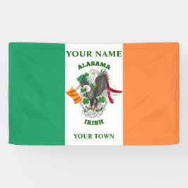 irische Flagge - Alabama irisch Banner