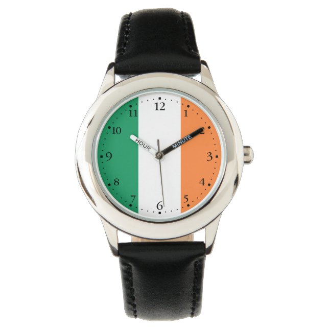 Irische Flagge Armbanduhr (Vorderseite)