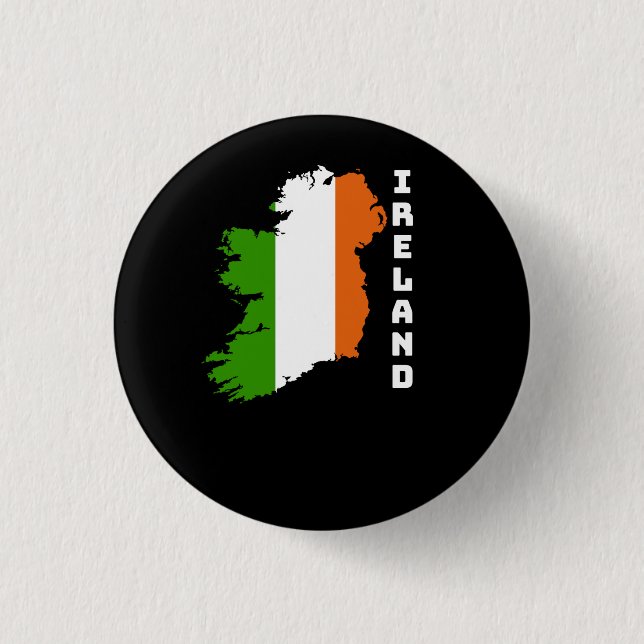 Irische Flagge Button (Vorderseite)