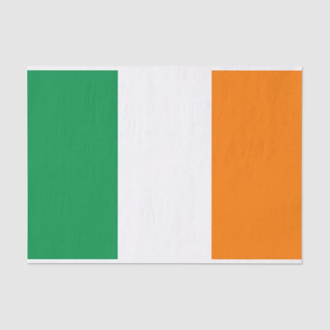 irische Flagge für Verpackungspapier Seidenpapier (Vorderseite)