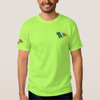 Irische Flagge grüner Iren T Irlands Besticktes T-Shirt