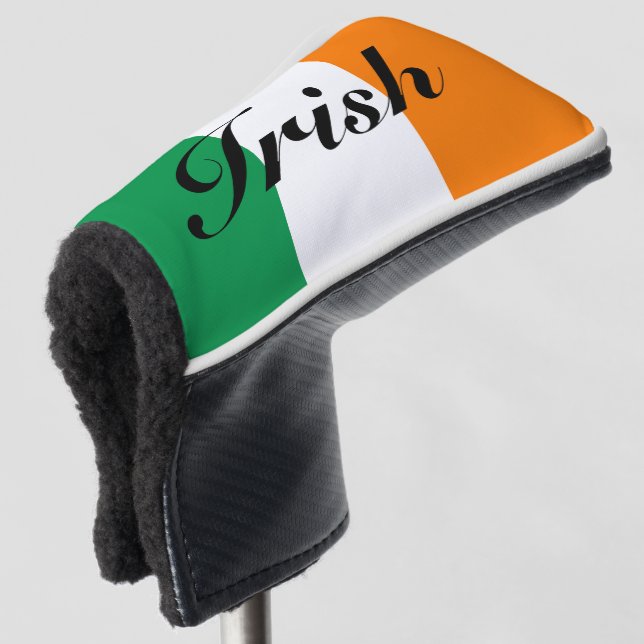 Irische Flagge Irlands Custom Golf Head Socks Headcover (3/4 Vorderseite)