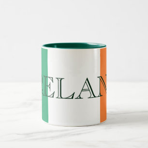 Irische Flagge Irlands Zweifarbige Tasse