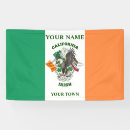 irische Flagge - Kalifornien irisch Banner