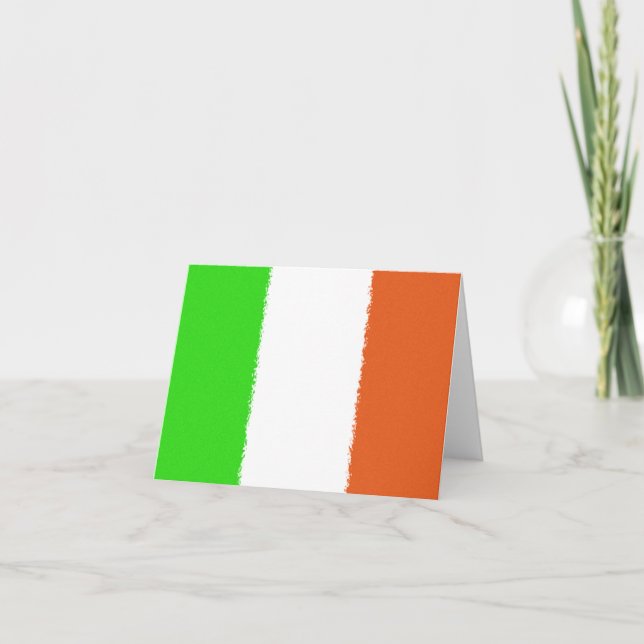 irische Flagge Karte (Vorderseite)