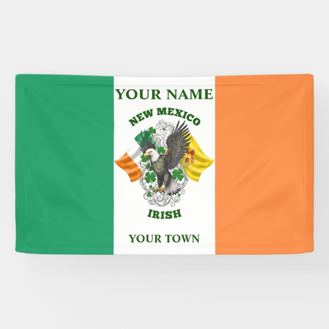 Irische Flagge - New Mexico Banner (Horizontal)