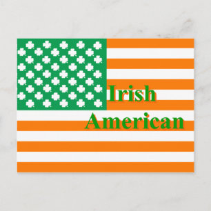 Irische Flagge Postkarte