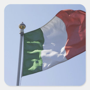 irische Flagge Quadratischer Aufkleber