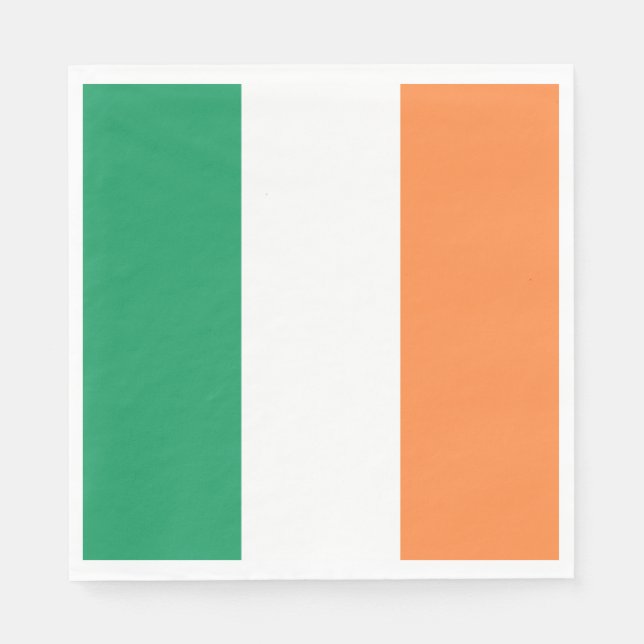 Irische Flagge Serviette (Vorderseite)