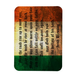 Irische Flagge und Segen Magnet