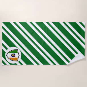 irische Flagge Wappenhandtuch Strandtuch
