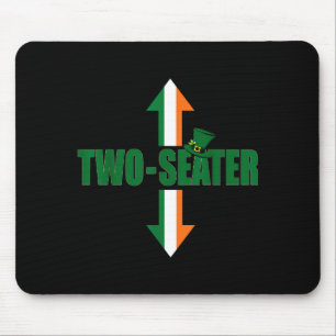 Irische Flagge Zweier Party-trashiger Erwachsenen Mousepad
