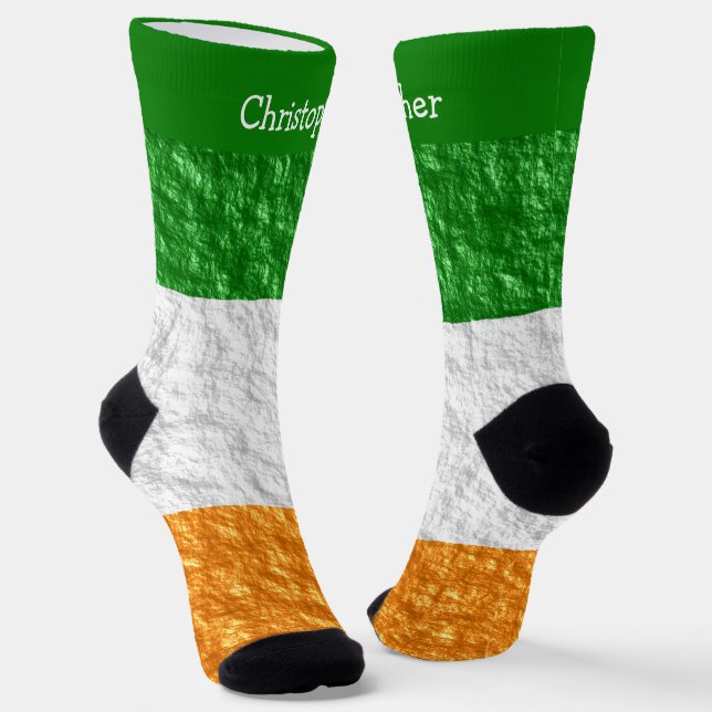 Irische Flaggen-Design Socken (Gewinkelt)