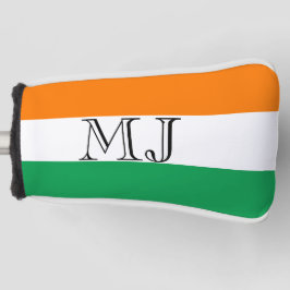 Irische Flaggen-Irland-Monogramm-Putter-Abdeckung Golf Headcover