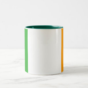 Irische Flaggen-Tasse Zweifarbige Tasse