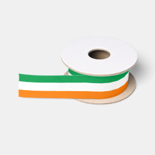 irische Flaggenfarben Band, Irland / Sport Satinband
