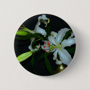 Irische Gestaltung-Messing- und Blumenkollektion Button