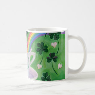 Irische glückliche Kaffeetassemalerei Kaffeetasse