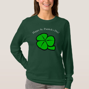 Irische Grüne Kleeblatt-Shamrock-St.-Patrick-Blätt T-Shirt